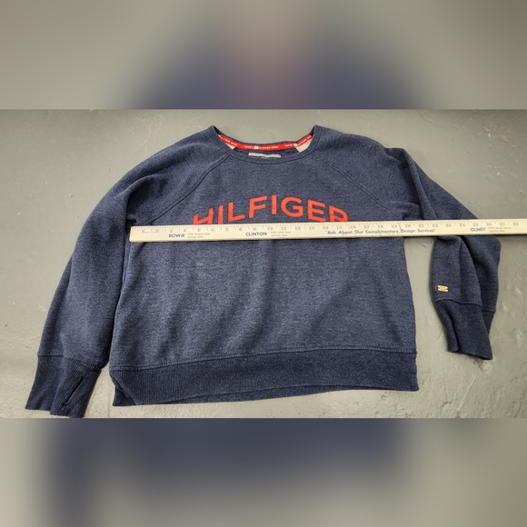 ❤️ TOMMY HILFIGER SPORT WOMEN'S CREW NECK SWEATSHIRT WITH SLIT CUFFS SIZE MEDIUM - Picture 2 of 12